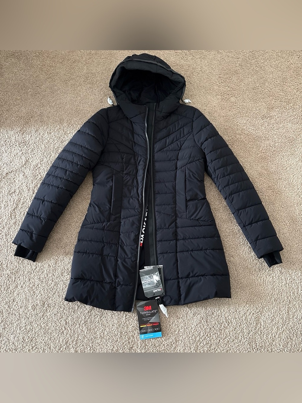NWT Pajar black parka coat in style “Cort”